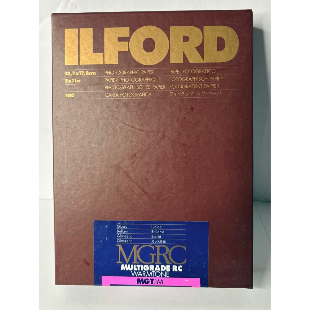 Ilford Multigrade RC Warmtone MGT.1M Glossy 5x7‎ Photo Paper 100 Sheets 1902239